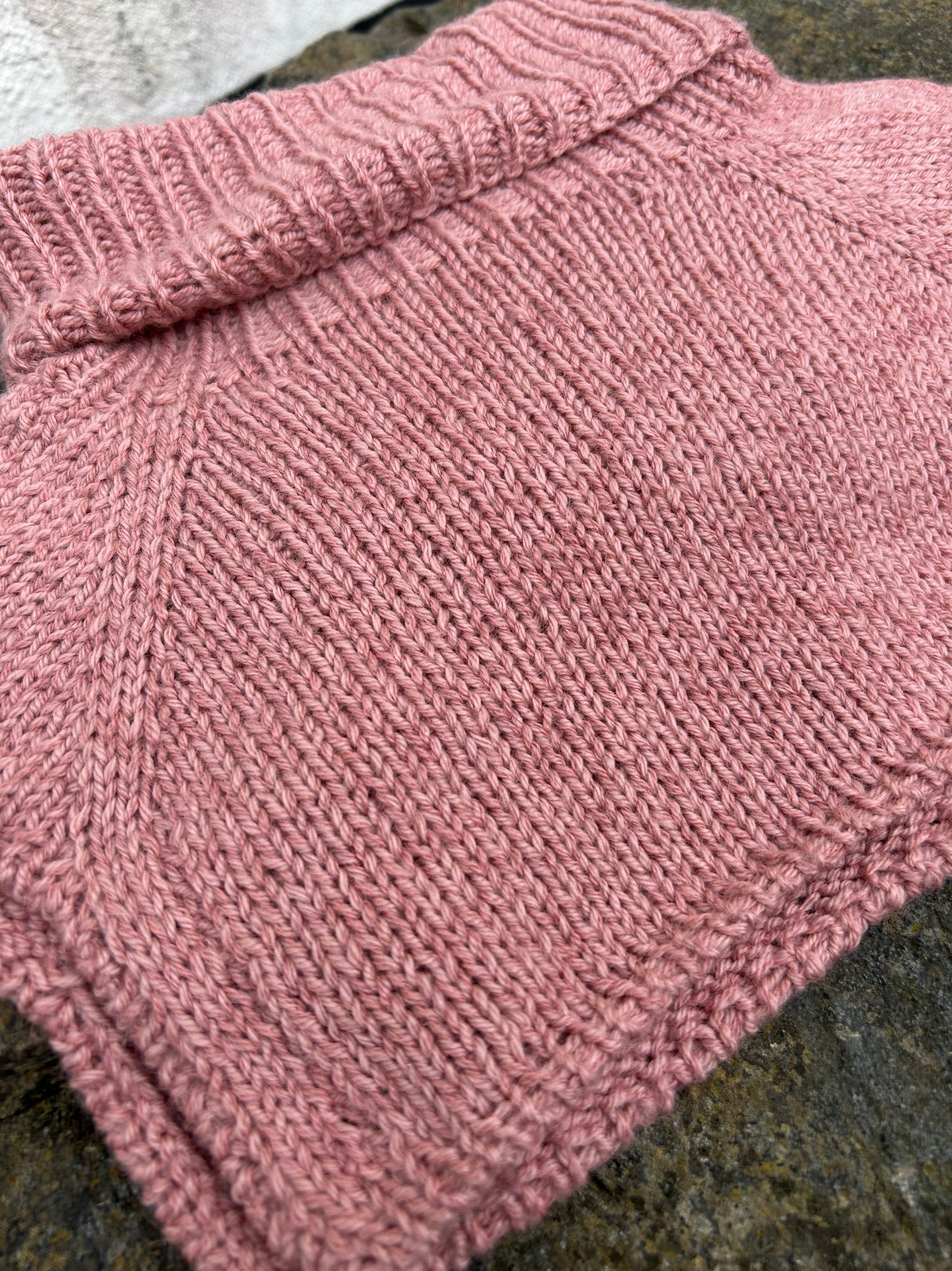 Håndstrikket TineZ Cowl Highneck - M-XL