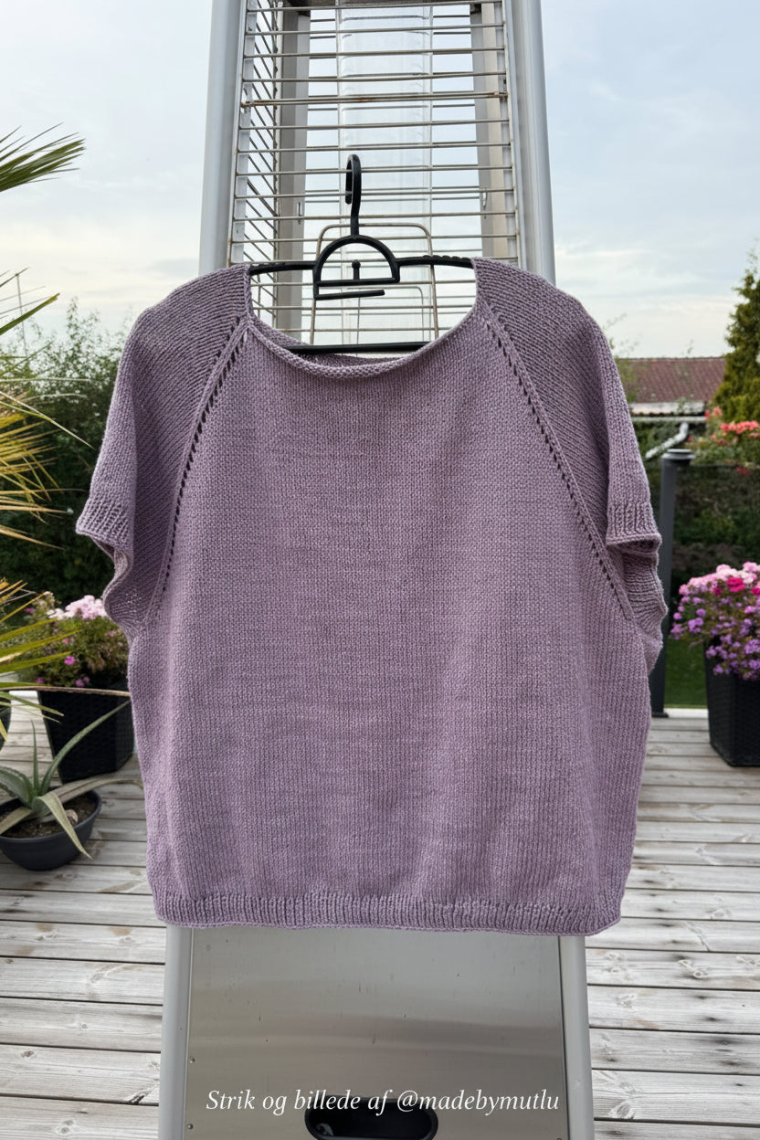 Strikkeopskrift - Karins Airy Raglan Tee - KART