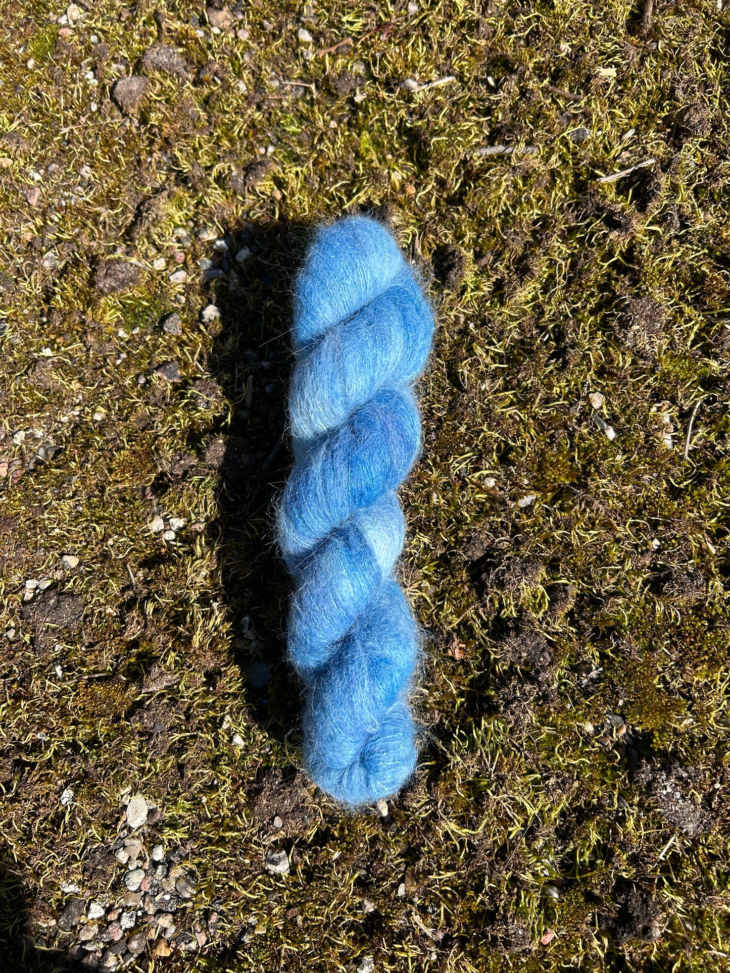 Suri Alpaca Silk 400m/ Canvas - Blue Waves