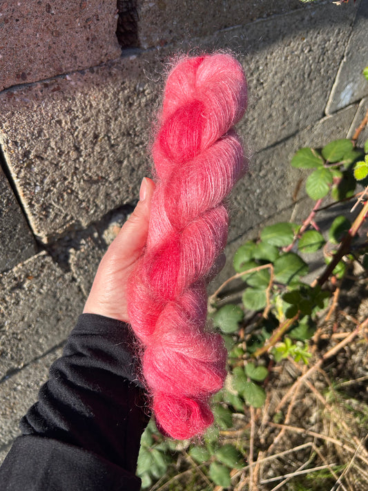Silk Mohair Luxe/ Canvas - Flamingo Peach