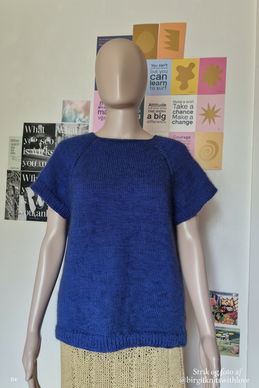 Strikkeopskrift - Karins Airy Raglan Tee - KART