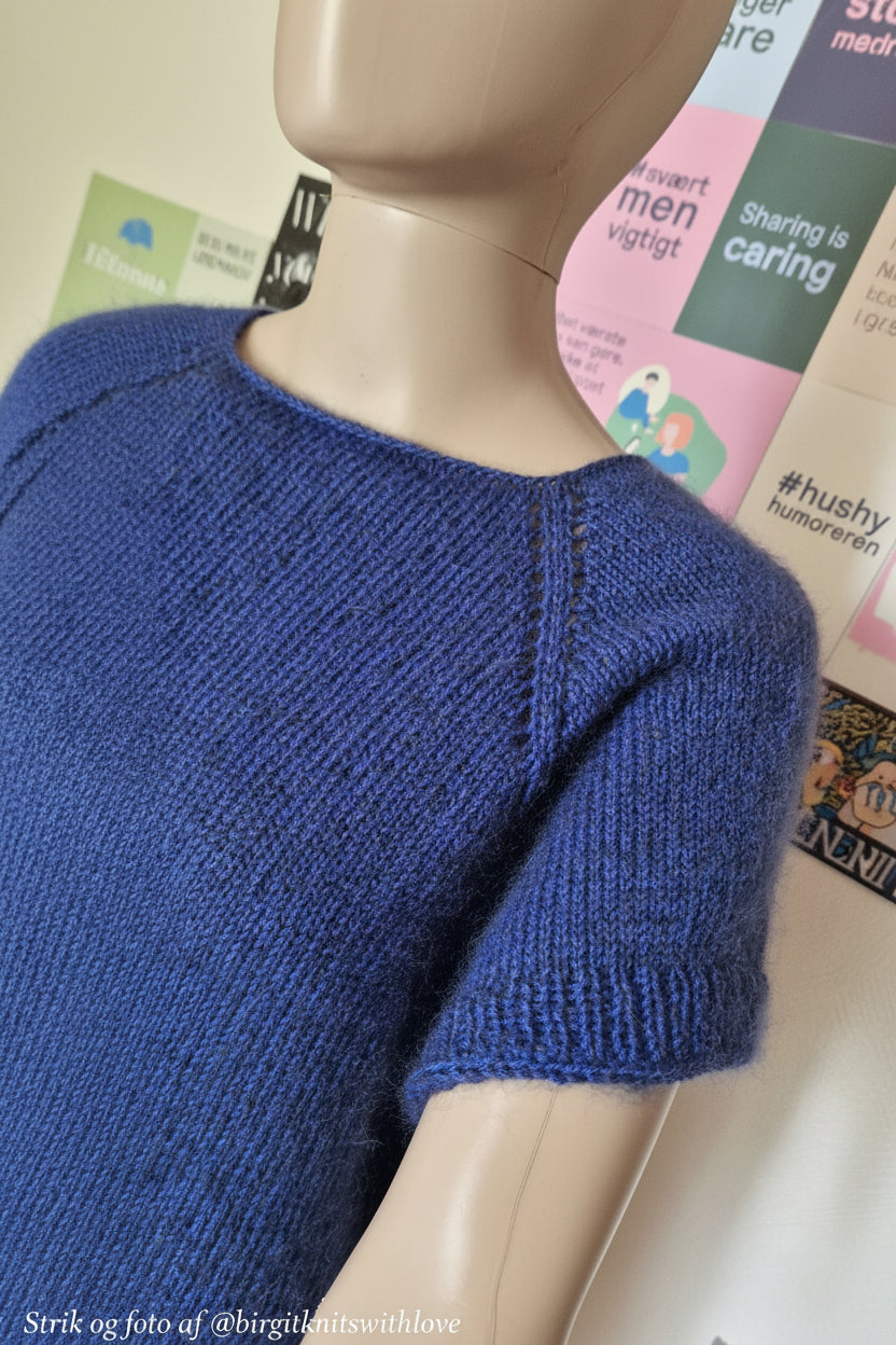 Strikkeopskrift - Karins Airy Raglan Tee - KART