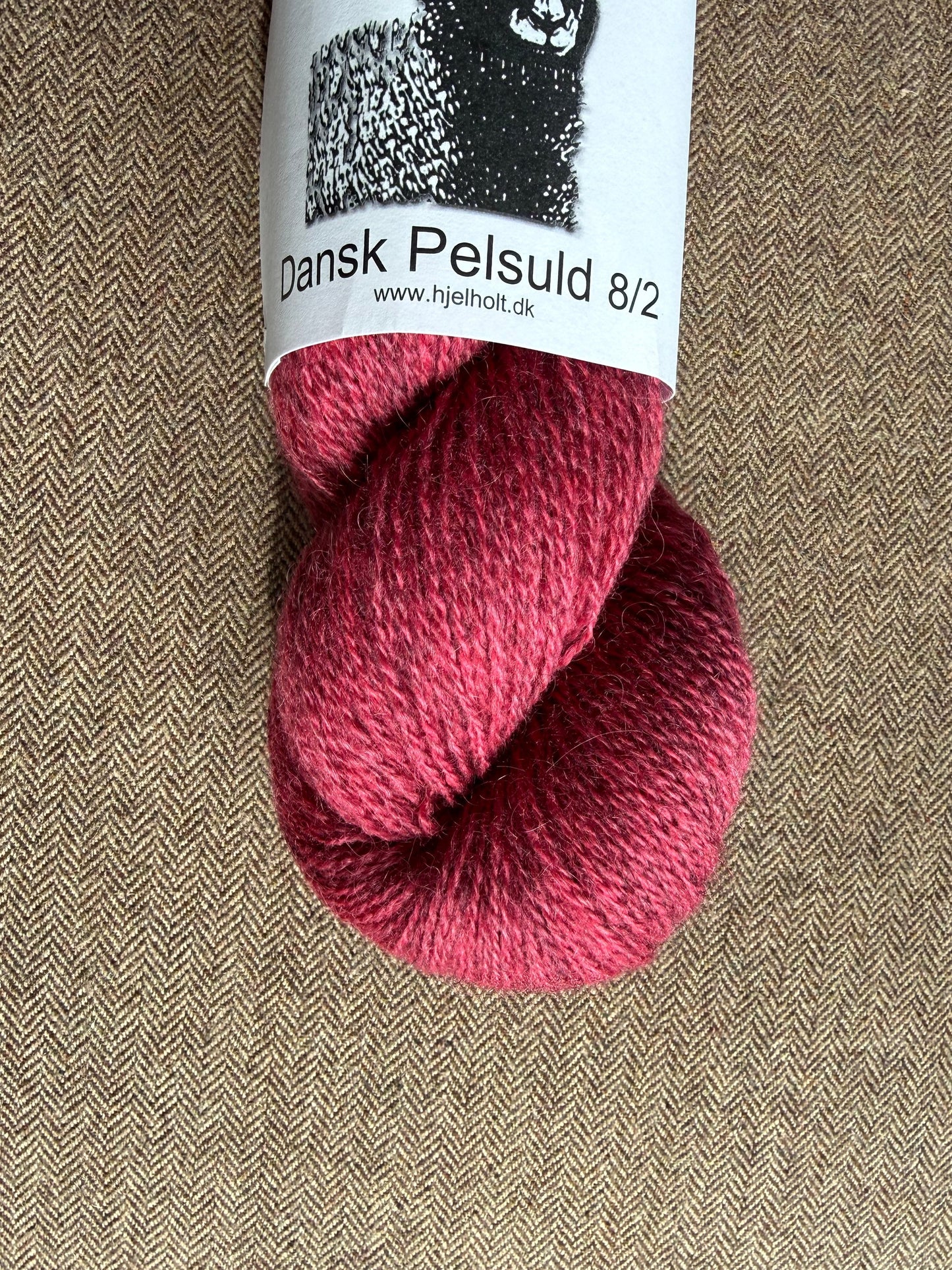 Hjelholt - Dansk Pelsuld 8/2 - 14 Blomme