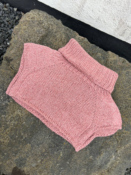 Håndstrikket TineZ Cowl Highneck - M-XL