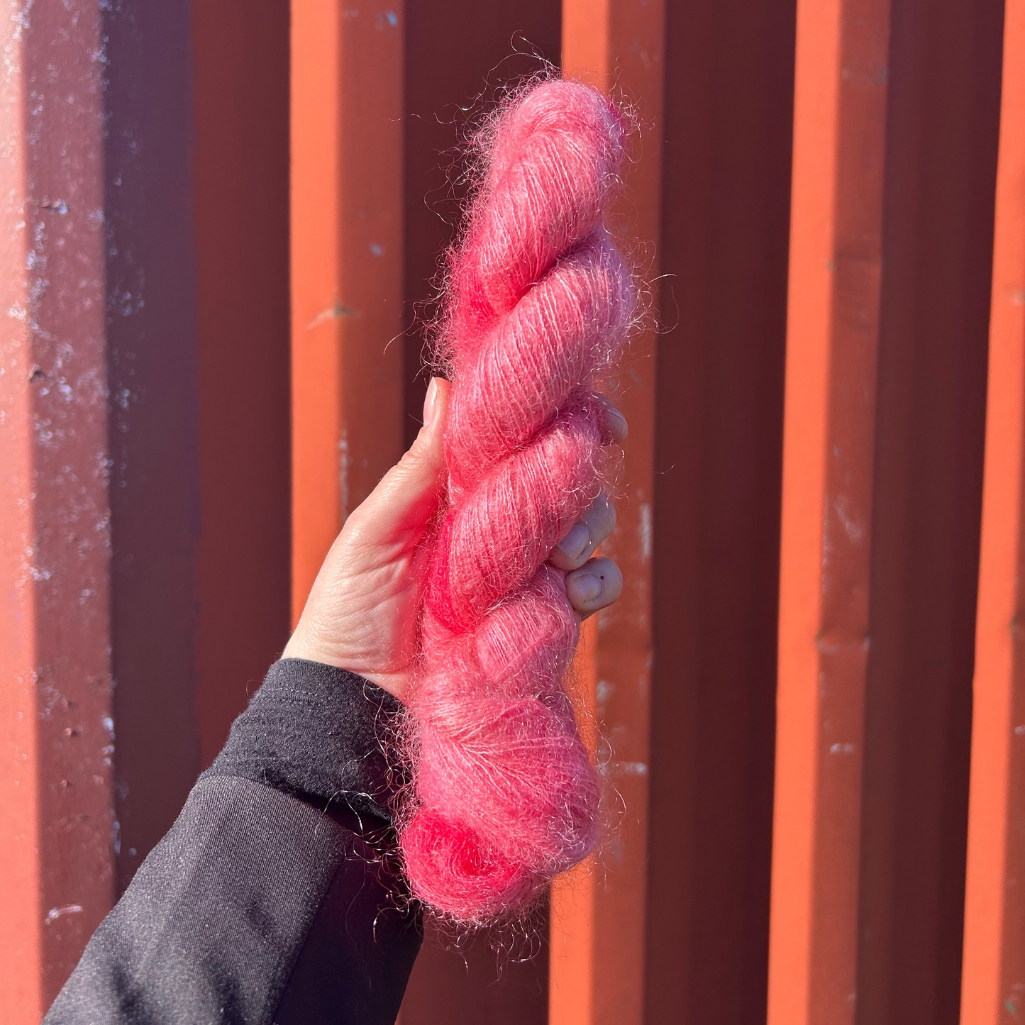 Silk Mohair Luxe/ Canvas - Flamingo Peach