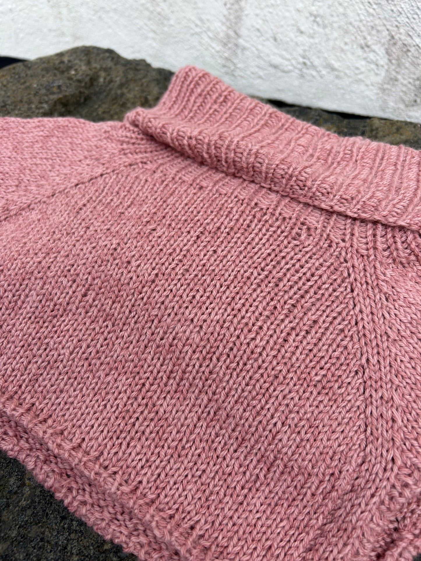 Håndstrikket TineZ Cowl Highneck - M-XL