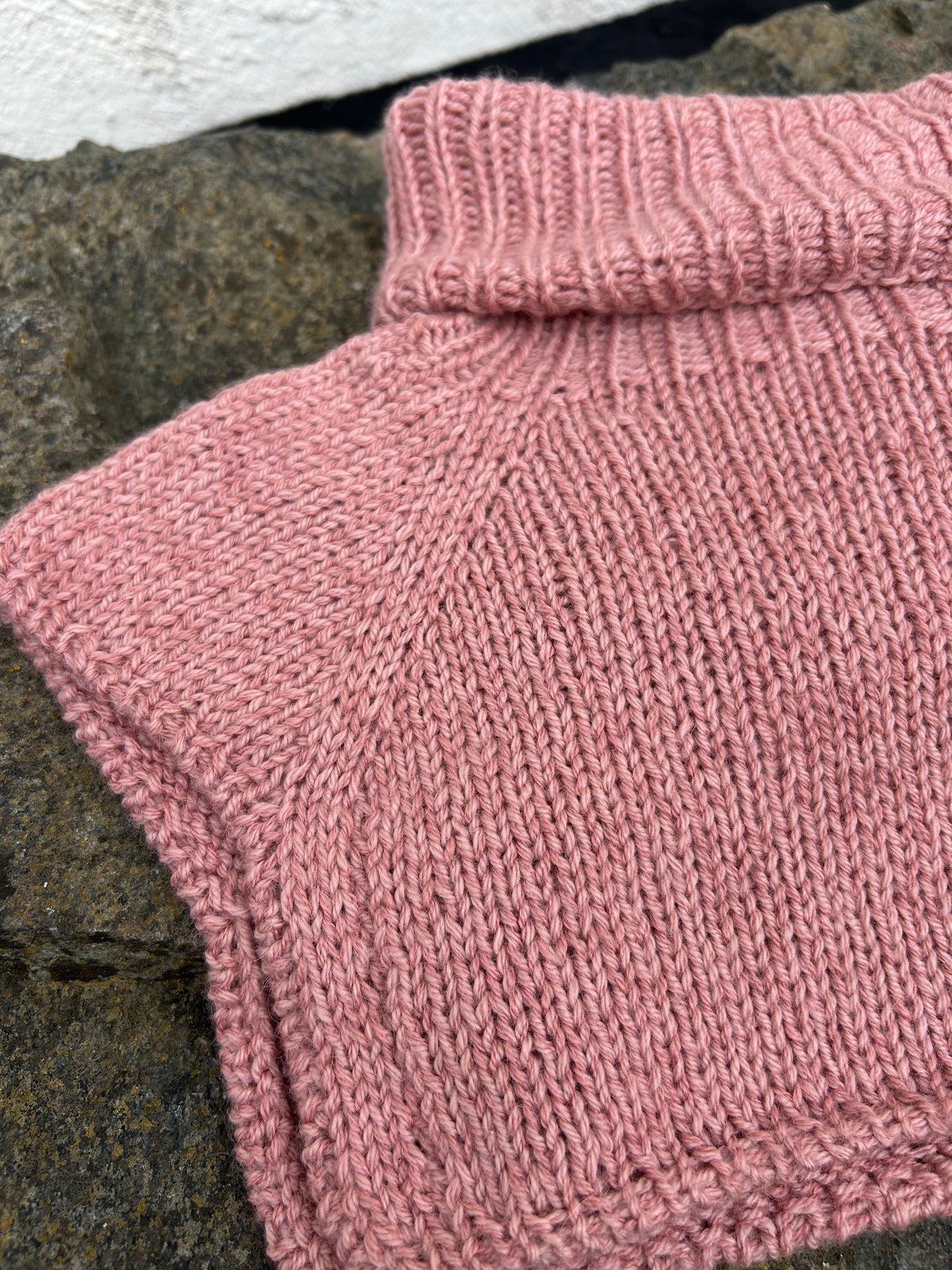 Håndstrikket TineZ Cowl Highneck - M-XL