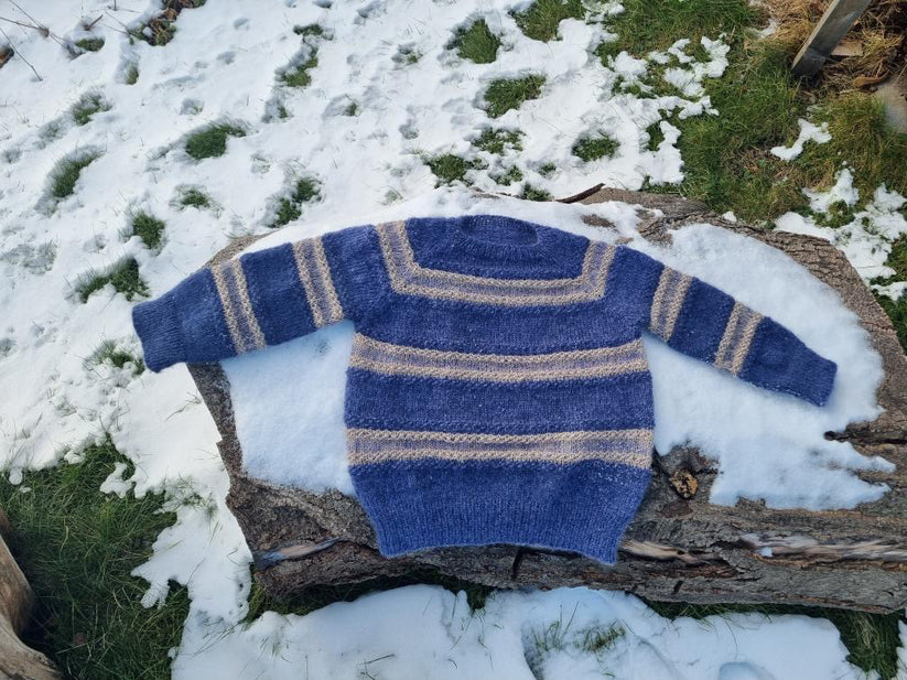 Strikkeopskrift - Curly Hug Sweater Kids