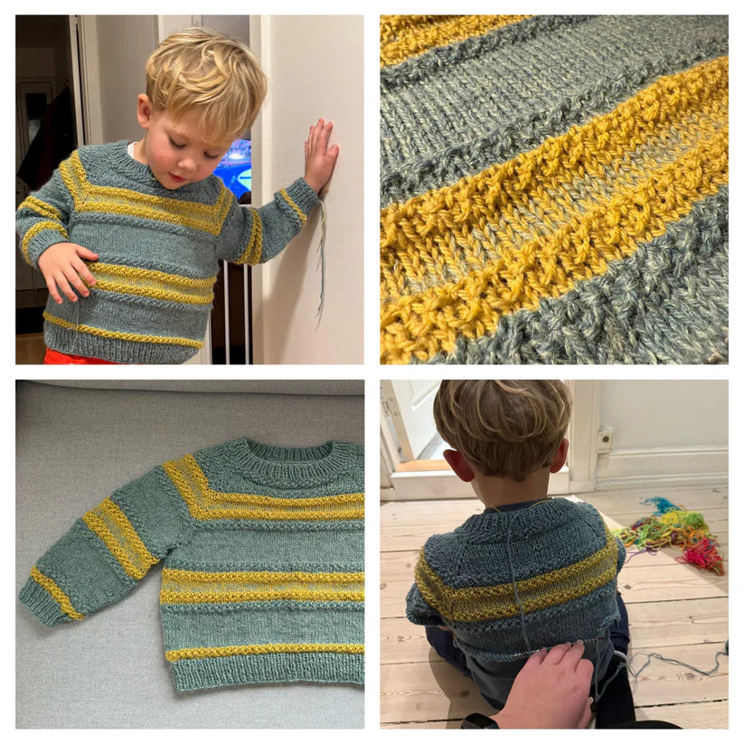 Strikkeopskrift - Curly Hug Sweater Kids