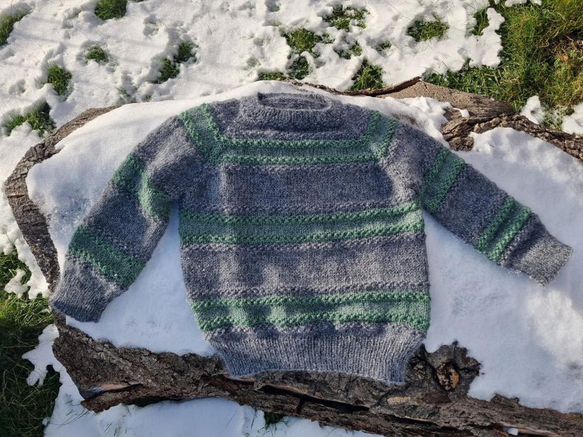 Strikkeopskrift - Curly Hug Sweater Kids