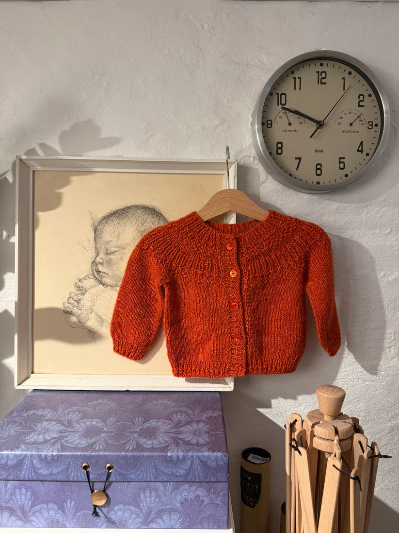 Strikkeopskrift - Havtorn Cardigan Kids