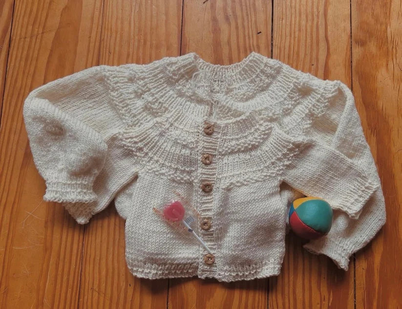 Strikkeopskrift - Havtorn Cardigan Kids