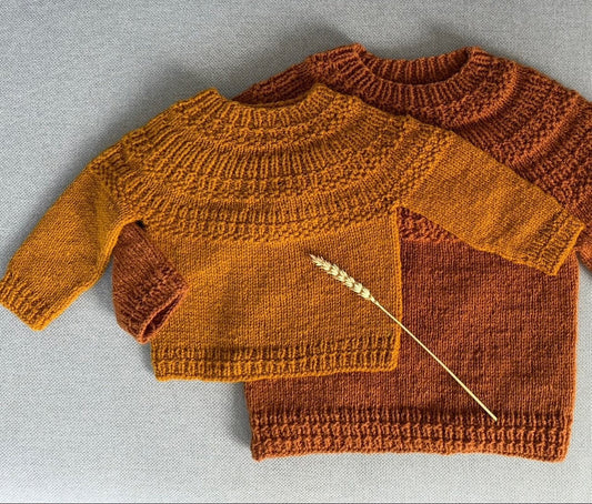 Strikkeopskrift - Havtorn Sweater Kids