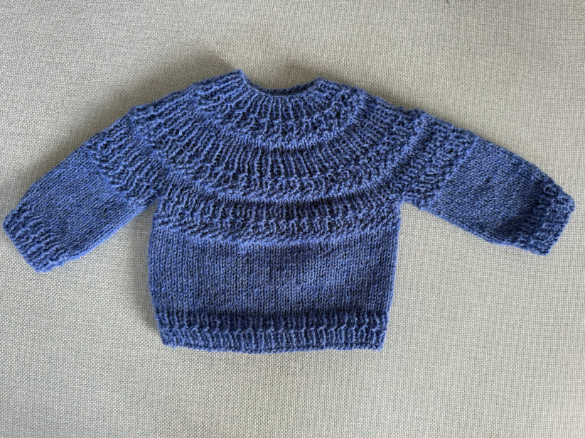 Strikkeopskrift - Havtorn Sweater Kids