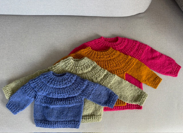 Strikkeopskrift - Havtorn Sweater Kids