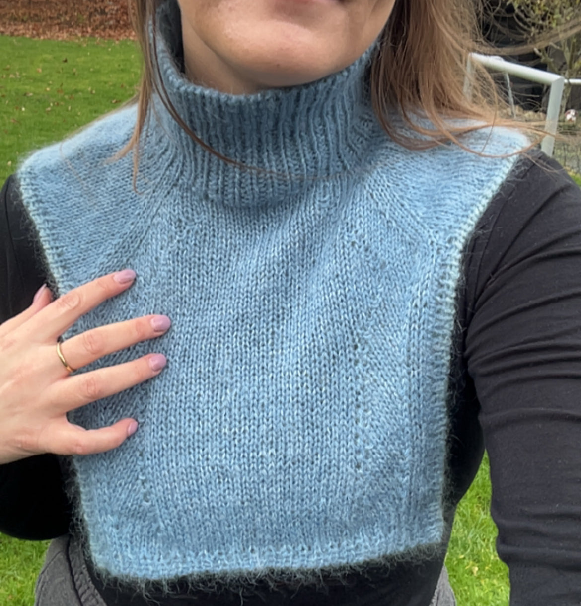 Strikkeopskrift - TineZ Cowl Long