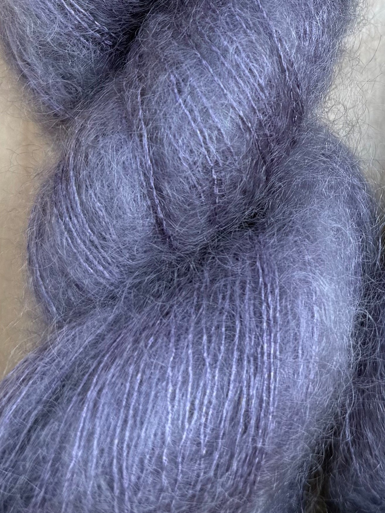 Silk Mohair Luxe 420m / Canvas - Lavender Shadow