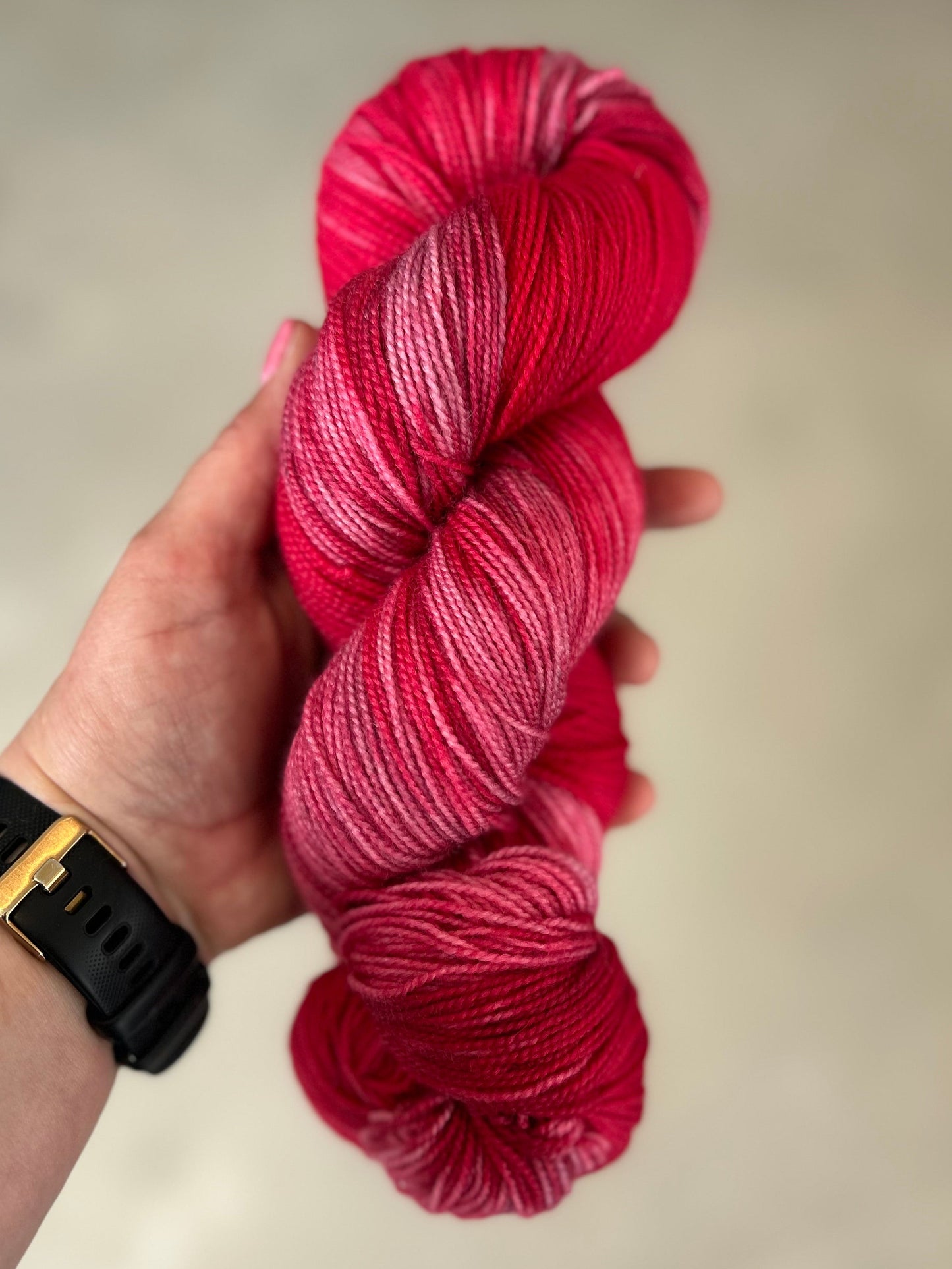 BFL Twist Sock 365m / - Canvas - Rasberry Rush