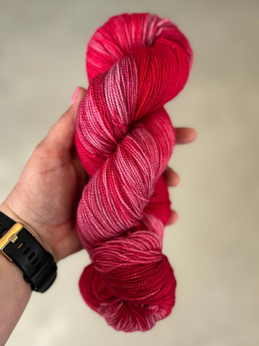 BFL Twist Sock 365m / - Canvas - Rasberry Rush