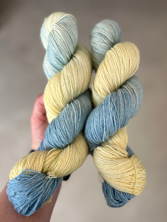 Linen Wool 400m / Ocean Flow - Golden Reef