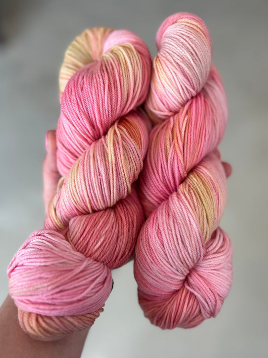 Merino Sock 400m / Canvas - Sunkissed Rose