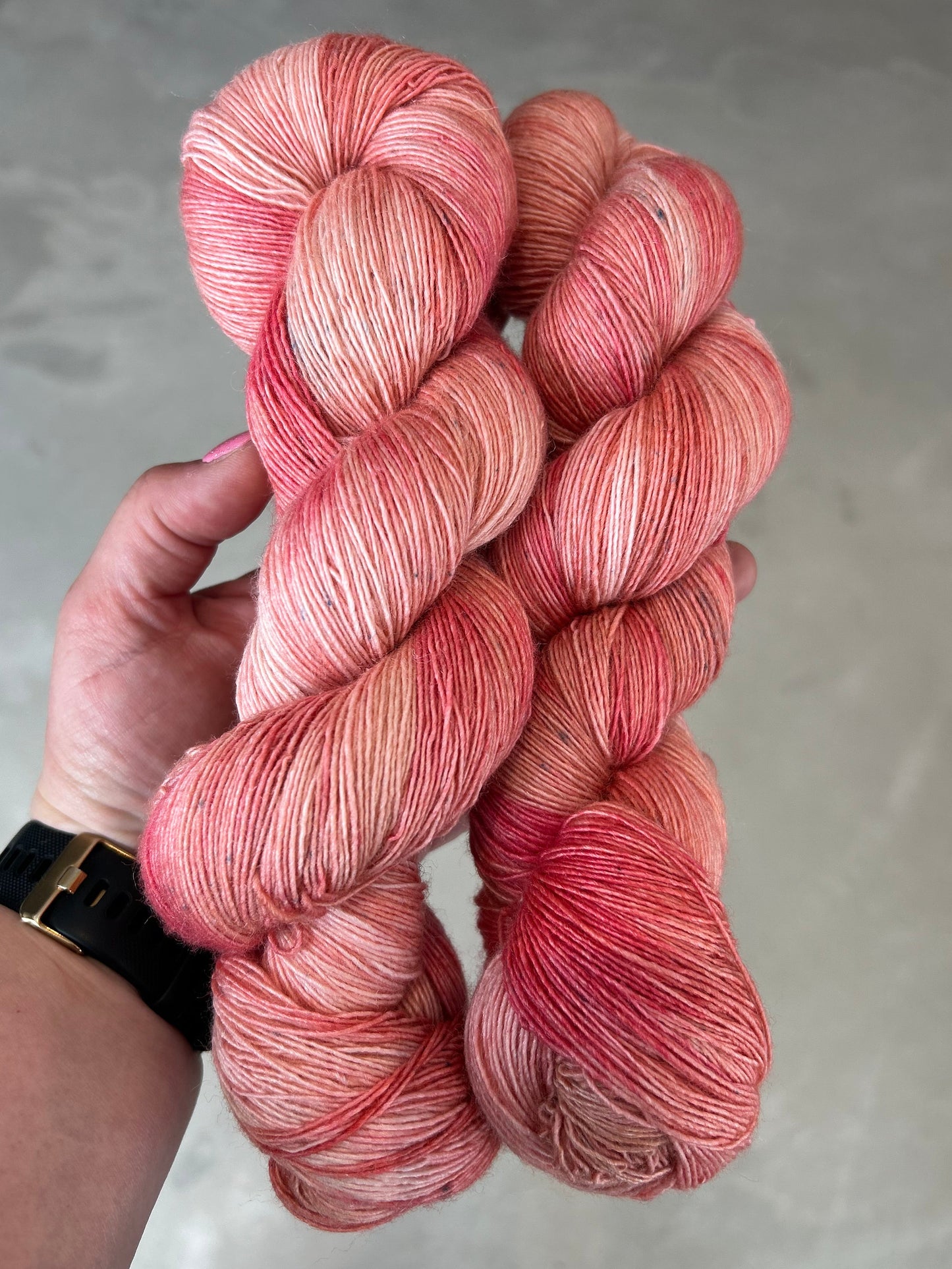 Merino Silk Single 600m / Canvas - Coral Bloom