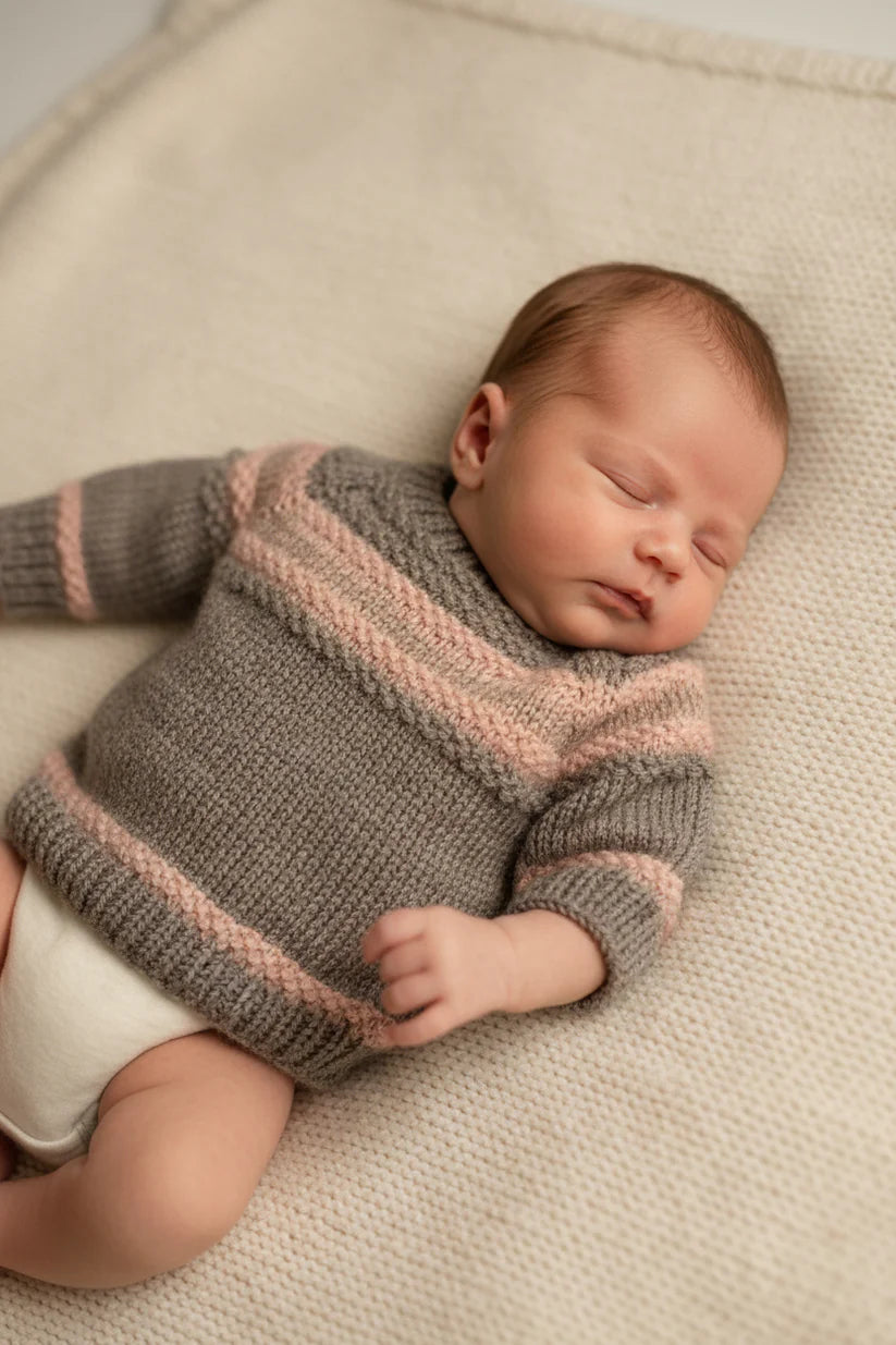 Baby Sweater - Curly Hug - Størrelse Nyfødt