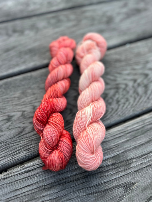 BFL minis sæt - 200 m x 2 -  Wild Poppy & Soft Coral