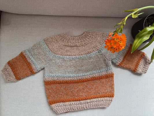 Strikkeopskrift - Mandala Sweater Kids