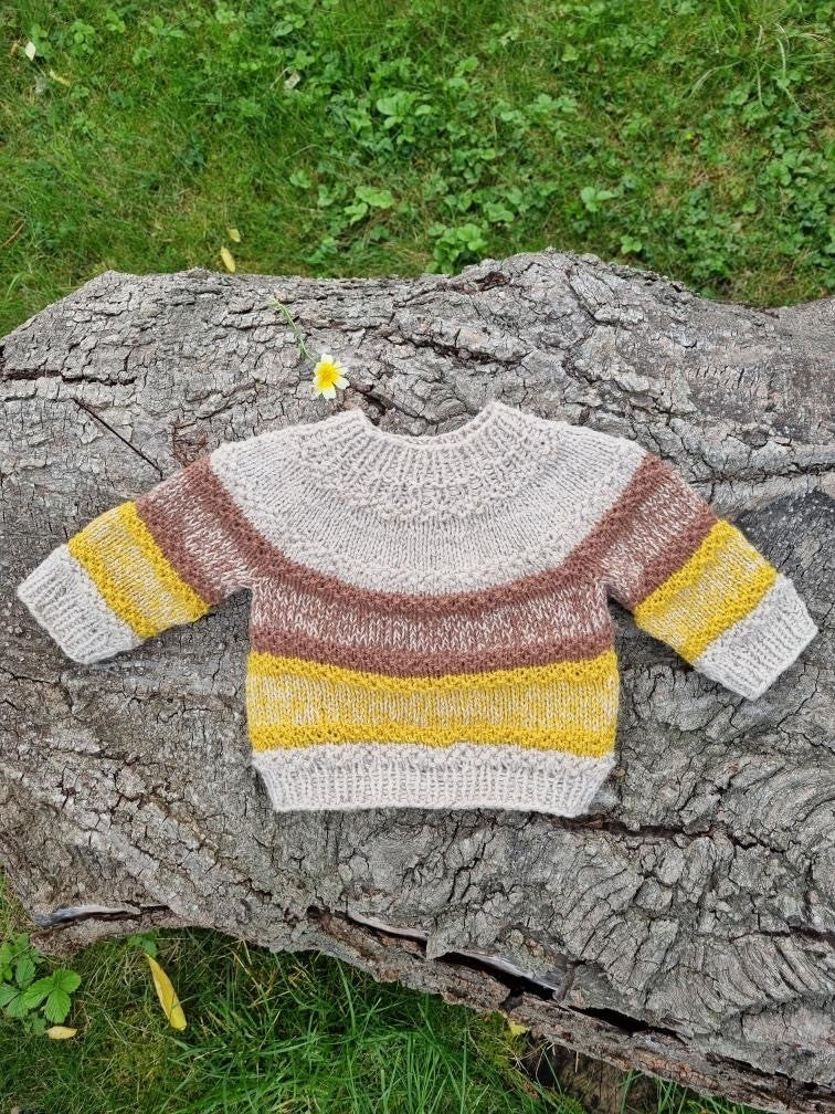Strikkeopskrift - Mandala Sweater Kids