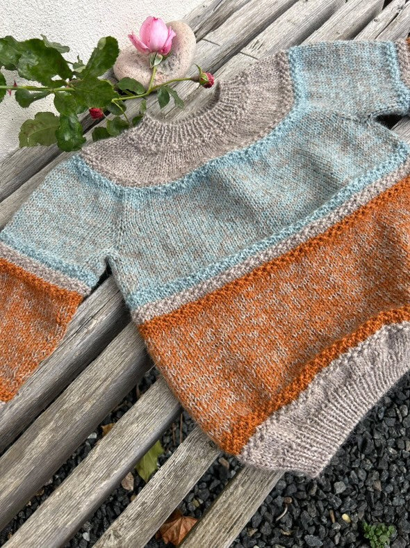 Strikkeopskrift - Mandala Sweater Kids