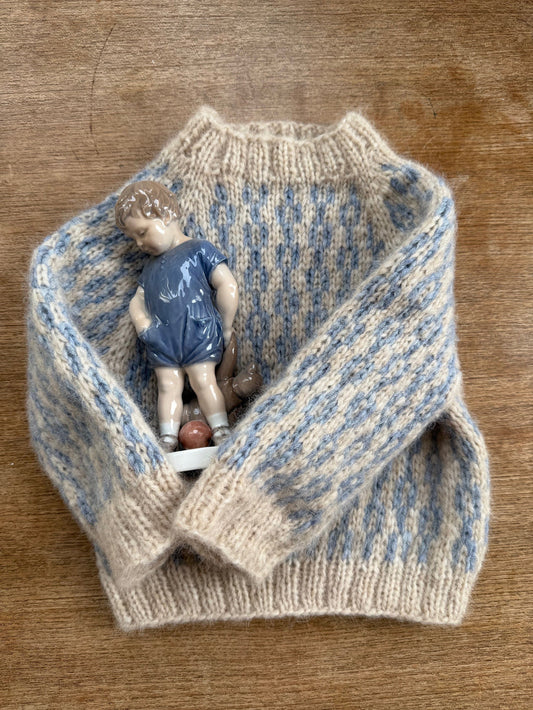 Strikkeopskrift - Sliding Chains Sweater Kids