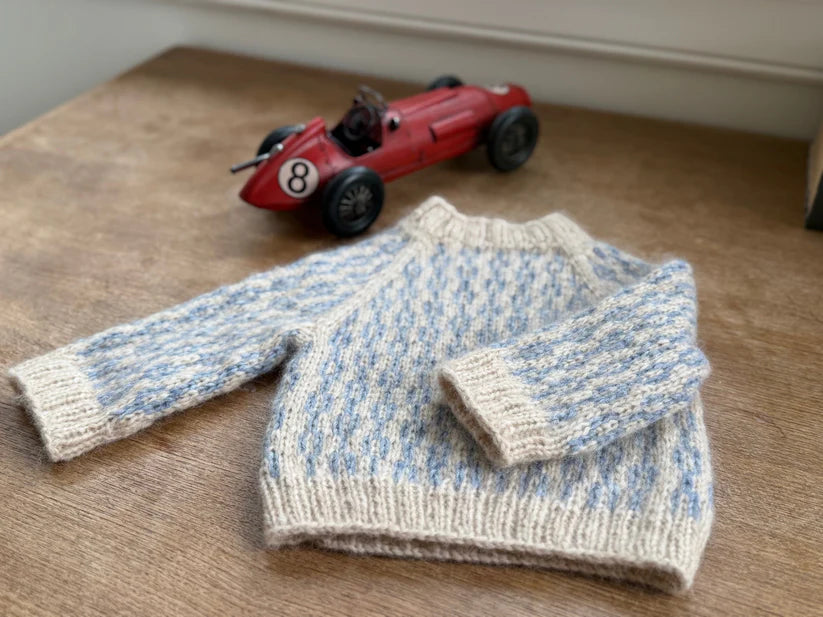 Strikkeopskrift - Sliding Chains Sweater Kids