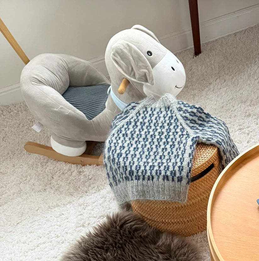 Strikkeopskrift - Sliding Chains Sweater Kids