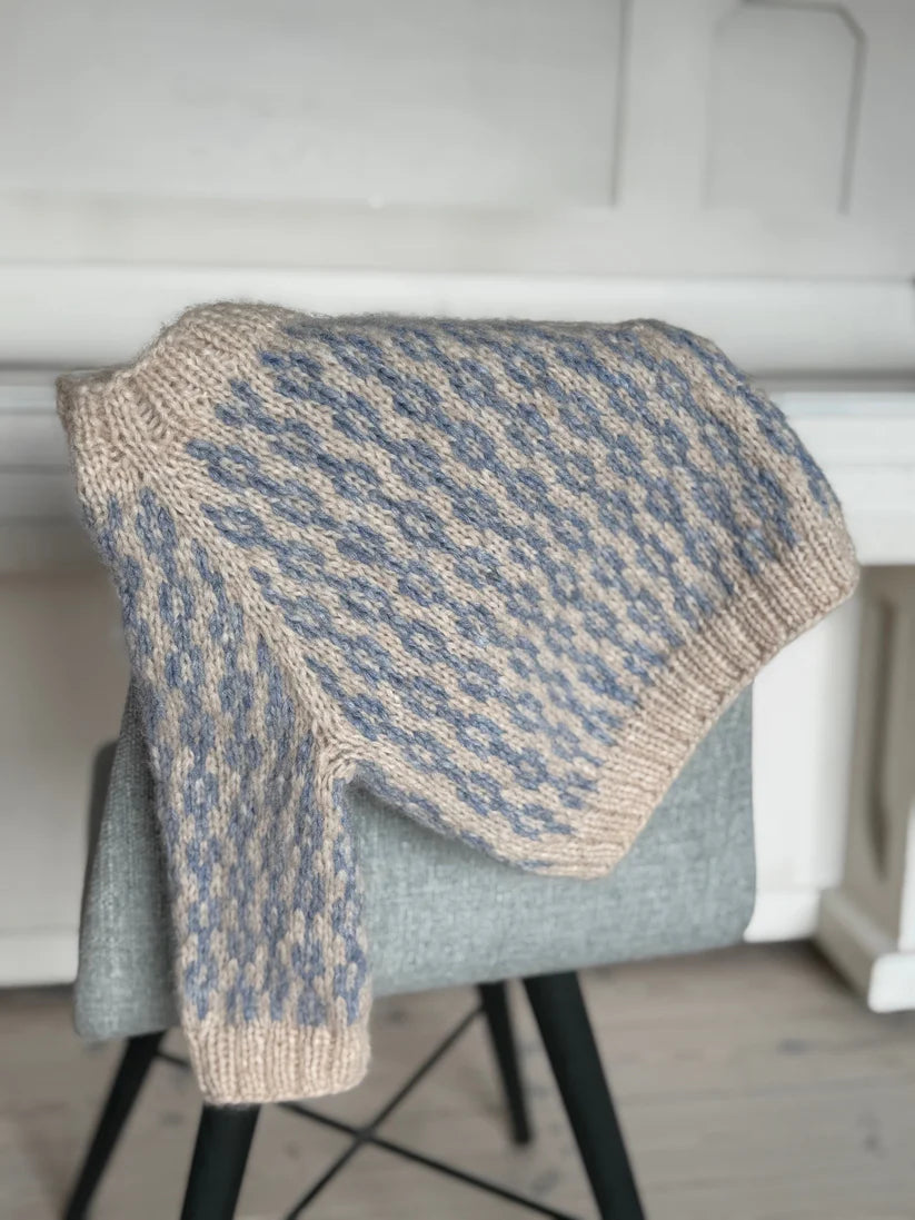 Strikkeopskrift - Sliding Chains Sweater Kids