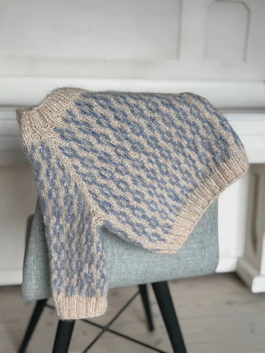 Strikkeopskrift - Sliding Chains Sweater Kids