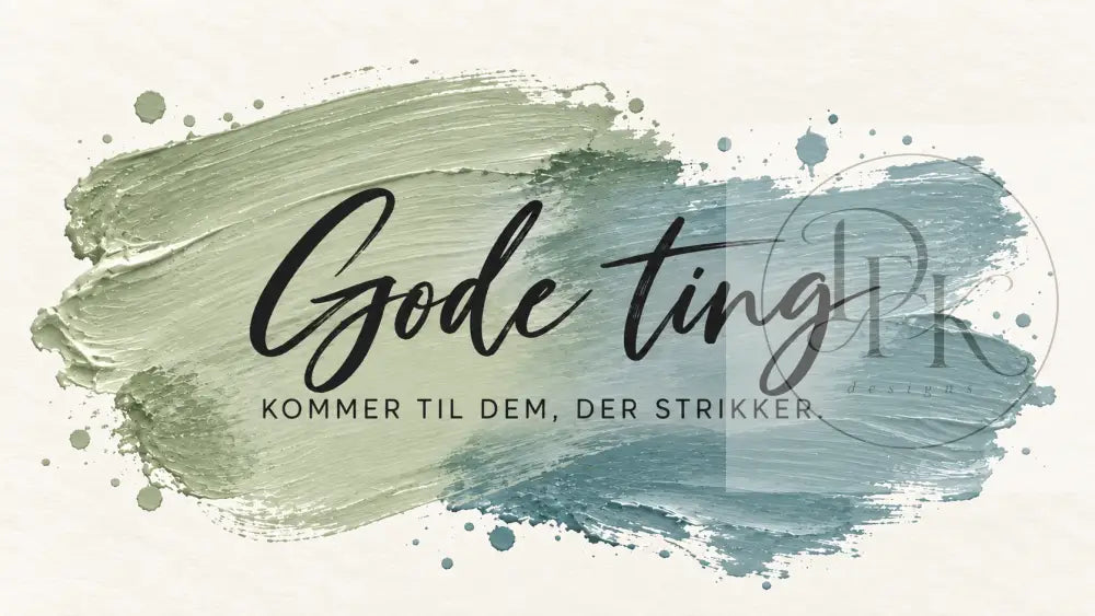 Strikkekort med danske citater - blank bagside - Strikkekort