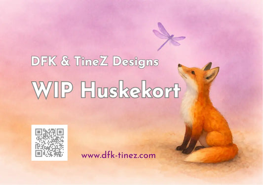 WiP Huskekort - DreamyFoxKnits Serien (Kopi) - Strikketilbehør
